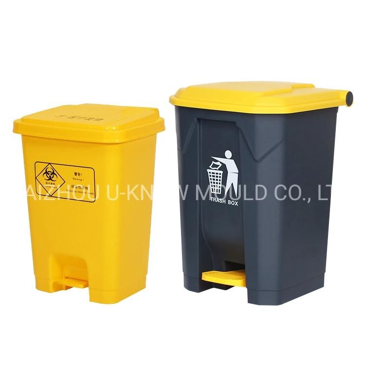 Plastic Sorting Waste Bin Injection Mould Plastic Sealed Foot Pedal Garbage Mold