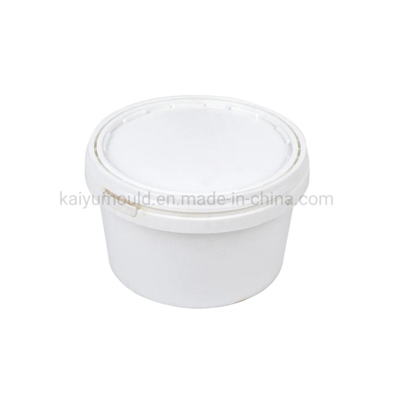 5liter Bucket Mould 718 Material Pail Mold Pail Cover Injection Molding