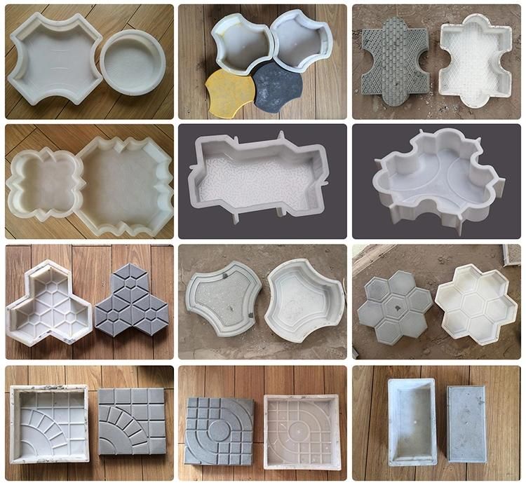 Plastic Paver Mould Pavement Concrete Interlocking Paving Molds