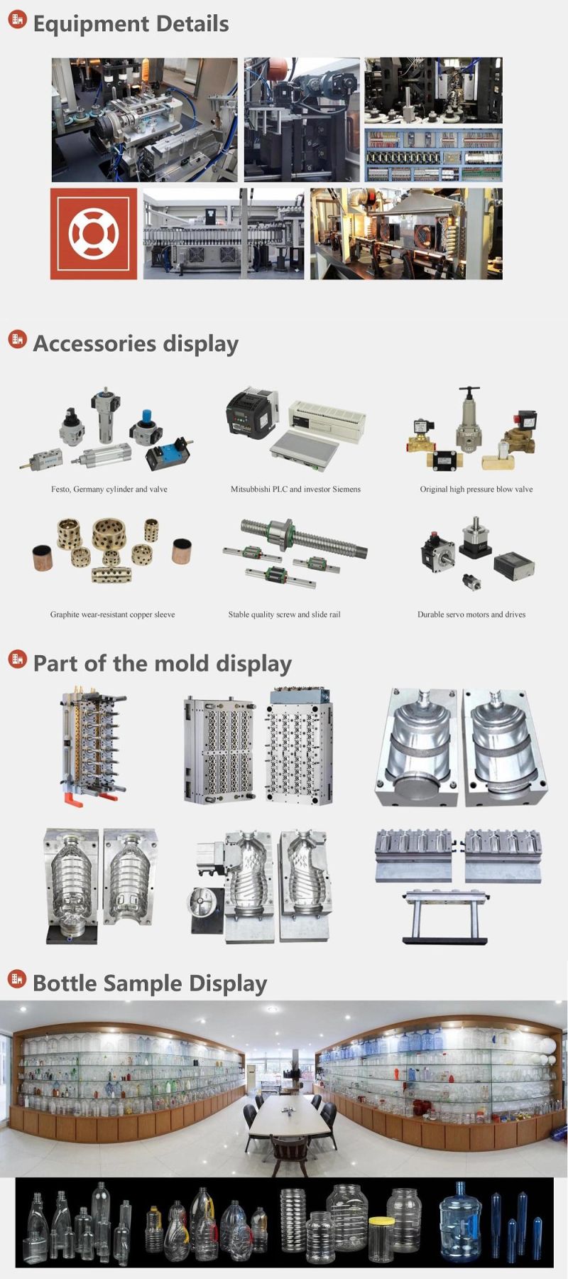 Blow Molding Machine 1-Cavity Pet Bottle Blow Mould with CE