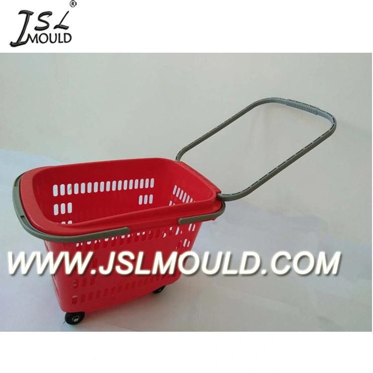 Injection Plastic Supermarket Shopping Basket Mould