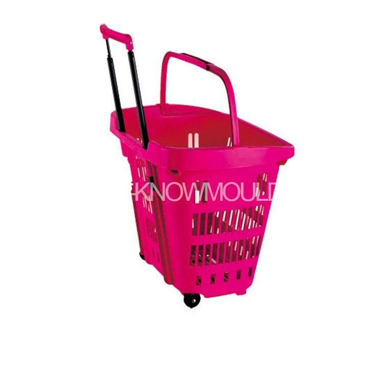 Plastic Shopping Basket Injection Mould with Handle Basket Mold