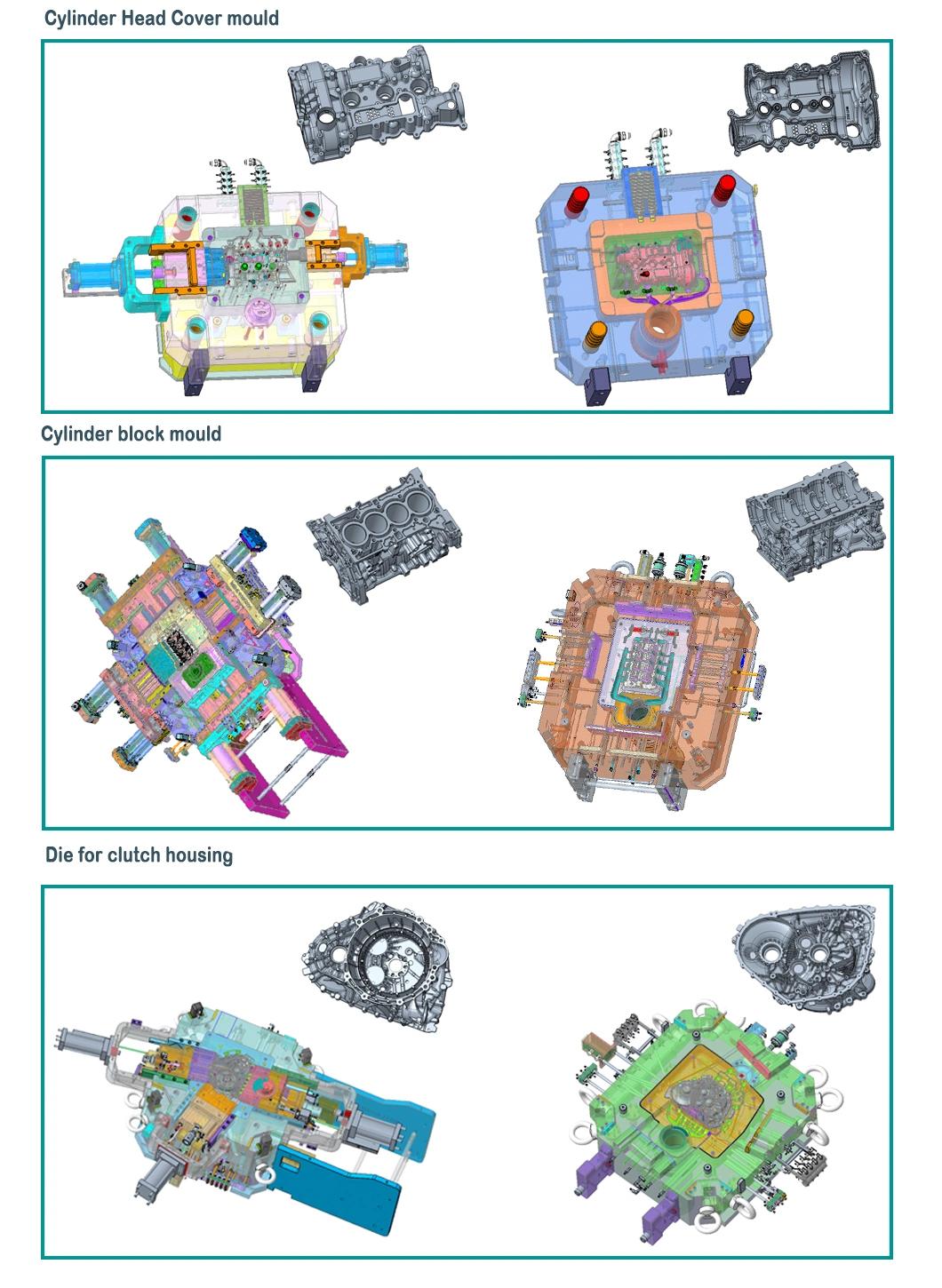 High Precision Complex Motor Shell Mold Aluminium Die Casting Injection Molding Die Casting Parts New Energy Car Mold