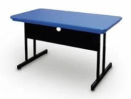 Molded Plastic Top Computer Table