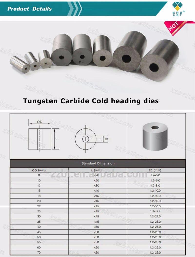 Cemented Carbide Heading Dies for Nuts and Bolts