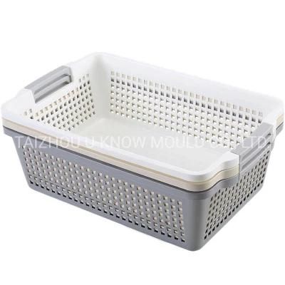 Plastic Hollowed out Vegetable Basket Injection Mould Plastic Basket Mold