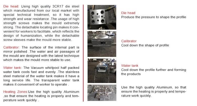 Wood Plastic Mould/UPVC Profile Extrusion Mould Plastic Profile Extruding