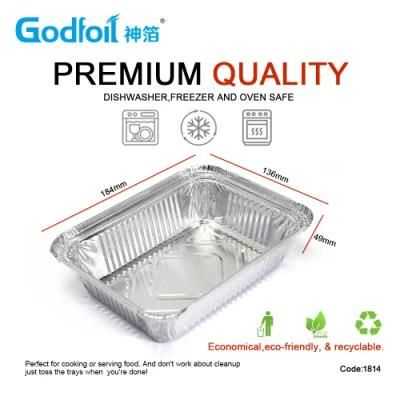 Double Clean Aluminum Foil Disposable Foil Container for Food Packaging