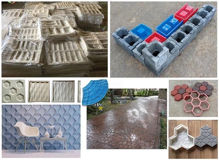 New Design ABS Plastic Round Concrete Stone Paver Tiles Molds