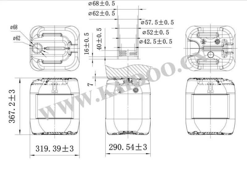 20L Stacking Barrel Blow Mould with Auto-Deflashing Device/Blow Mold