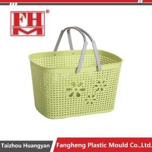 Plastic Injection PP Rattan Storage Lunch Box container Mould with Handle