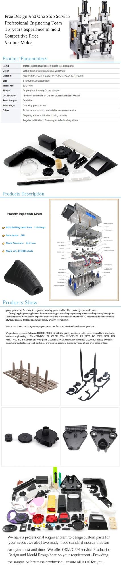 PVC Injection Precision Shell Plastic Shell ABS Accessories Open Mold ABS Injection