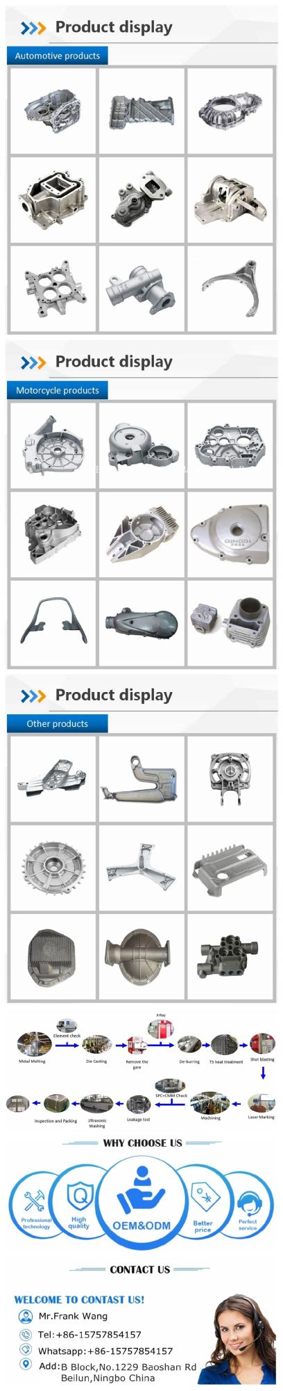 OEM Aluminum Die Casting Die Mould High Quality Mould for Automotive Products Die Casting Tool