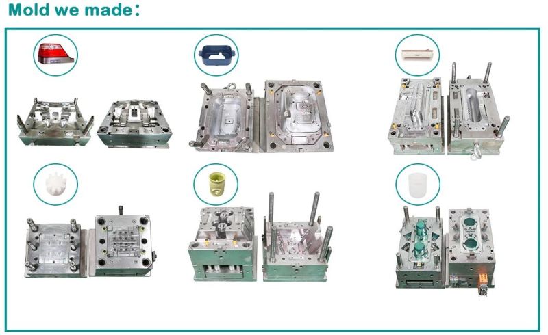 Customized Plastic Injection Mold with HIPS ABS PP PA PE PS PC POM PA6 Plastics and Injection Molding