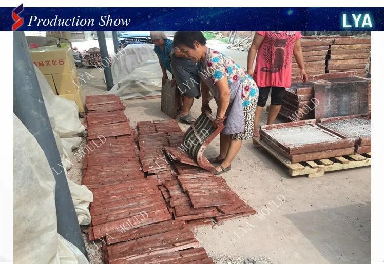 Factory Wholesale Rubber Concrete Wall Artificial Stone Mold