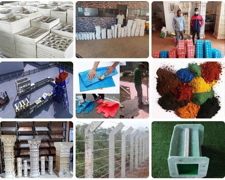 Rubber Mold Polyurethane Cement Silicone Stone Wall Brick Basketweave Concrete Stamp