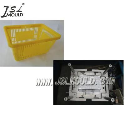 Customized Quality Plastic Supermarket Shopping Basket Mold
