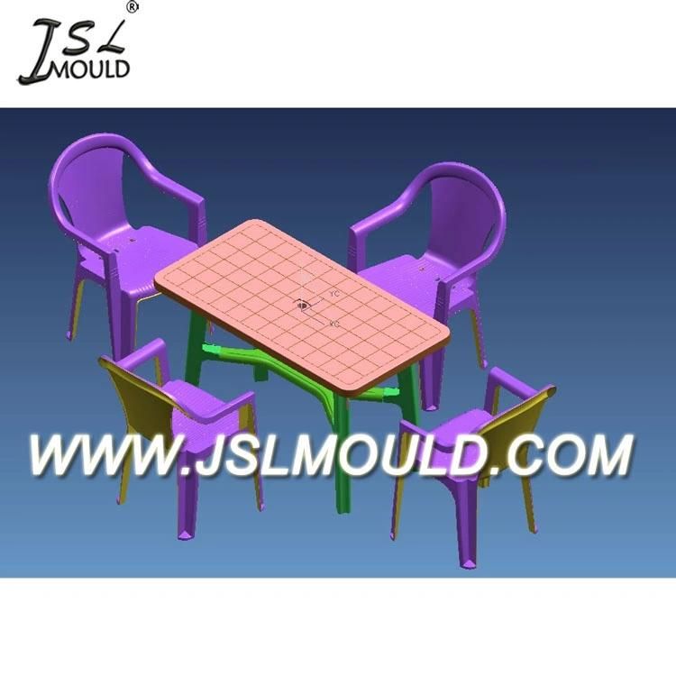 Plastic Outdoor Table and Chair Mould in China Huangyan