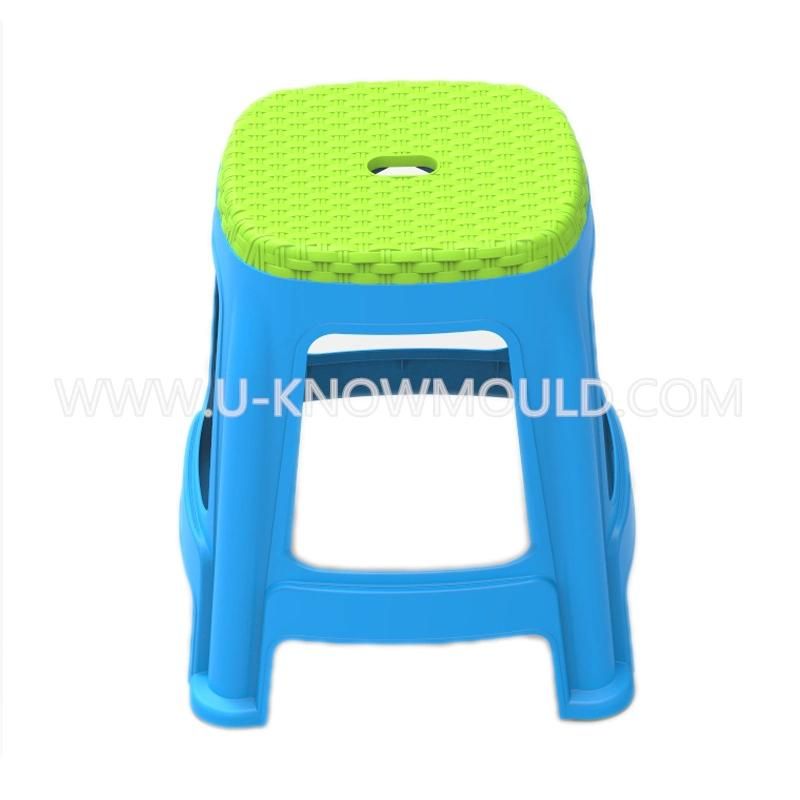 Multi-Specification Colorful Square Stool Mold Stackable Plastic Stool Mould