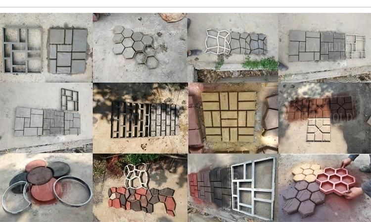 DIY Garden Path Pavement Mold Concrete Plastic Mold