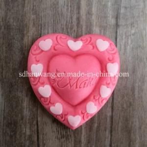 R0375 2016 Wholesale Custom Valentines Heart Soap Silicone Mold