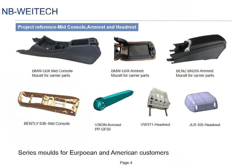 Customized Automotive/Industrial/Household/Electric Injection Plastic Mould