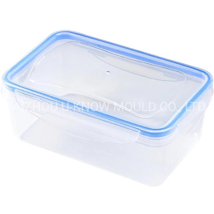 Square PP Plastic Food Container Box Injection Mould Storage Kitchenware Box Mold