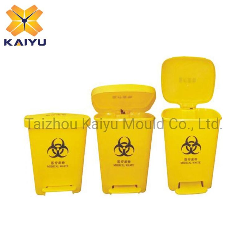 Medical Plastic Dustbins Mould Trash Cans Injection Mold for Hospital Dustbin Molding