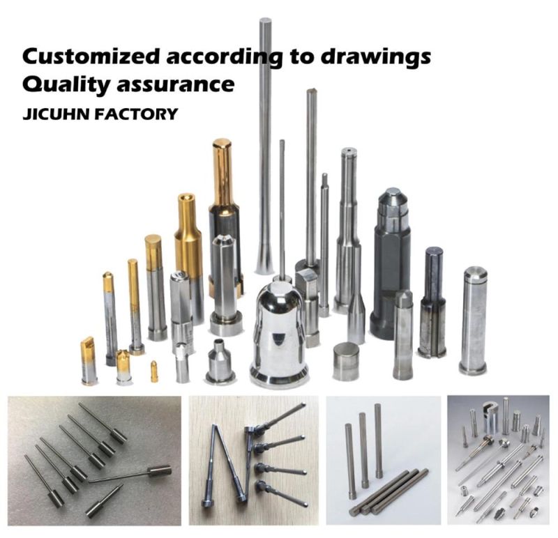 Jichun Manufacturer Quality Assurance Tapped Straight Punches with Ticn Coating Punch Standard