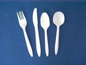 Used Mould Old Mould White Plastic Knife and Fork /Plastic Spoon