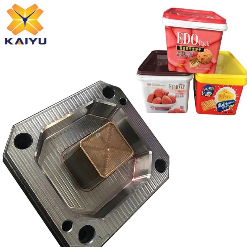 Square Plastic Iml Food Storage Box Contaoner Injection Mould