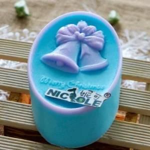 R1569 2015 New Silicon Bell Shape Christmas Soap Molds