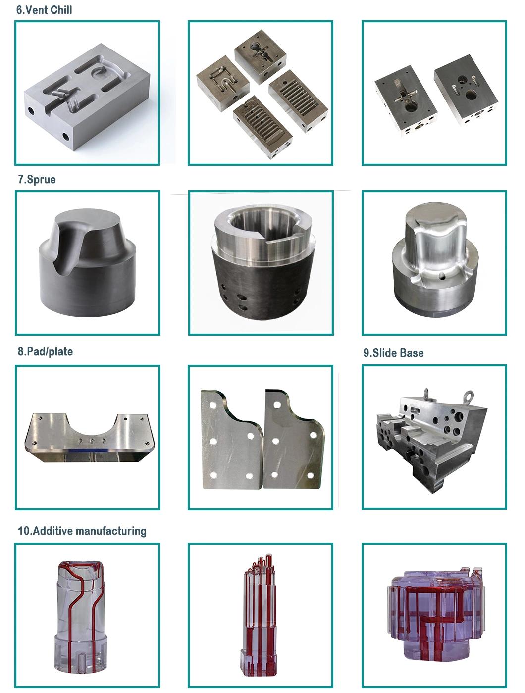 High Quality Competitive Cost Plastic Injection Mould Components Aluminium Die Casting Die Mould Components Spare Parts, Inserts Cavity Core