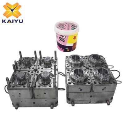 2L Small Bucket Plastic Mould Snack Packaging Bucket Injection Mould