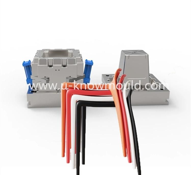 Plastic High Stool Mould Simple Modern Four Legs Rubber Bench Mould