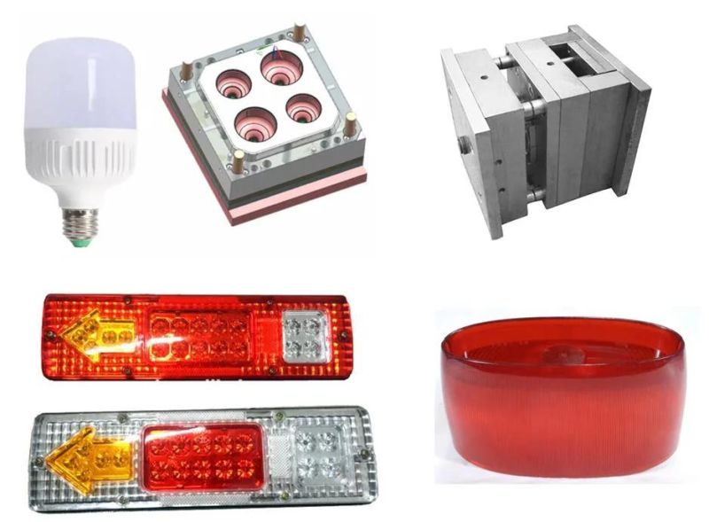 Customize Nak80 Injection Mould of Plastic LED Lamp Base for Household Office