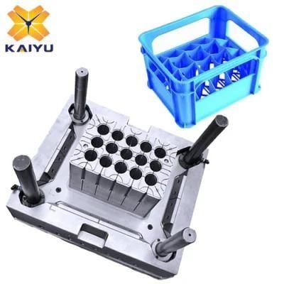 China Factory OEM Plastic Beverage Beer Bottle Injection Crate Mould