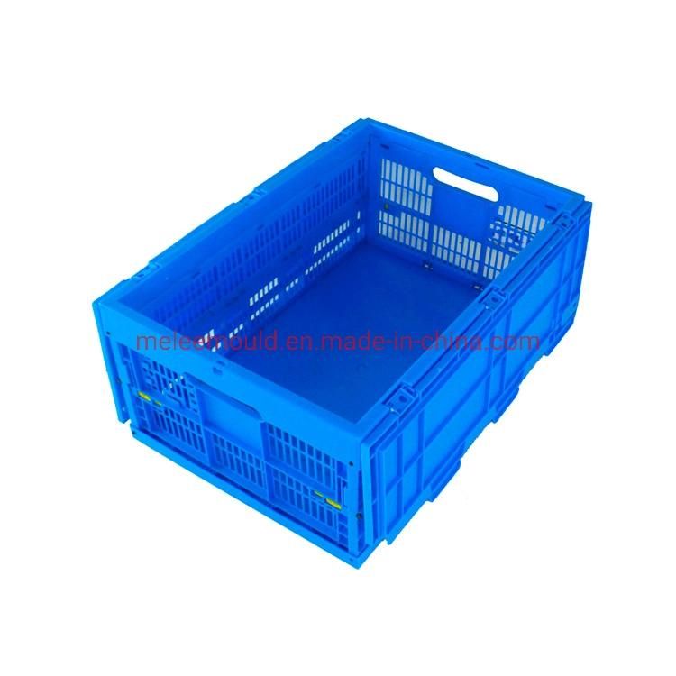 Custom Plastic Injection Used Crate Moulding Turnover Box Molding, Folded Circulating Box Collapsible Revolving Case Moulding