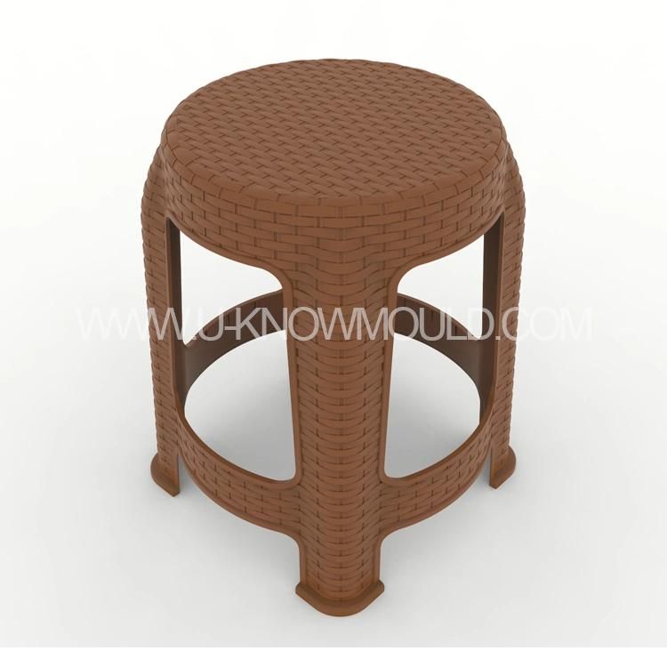 OEM/ODM Plastic Rattan Stool Injection Mould Stool Mold