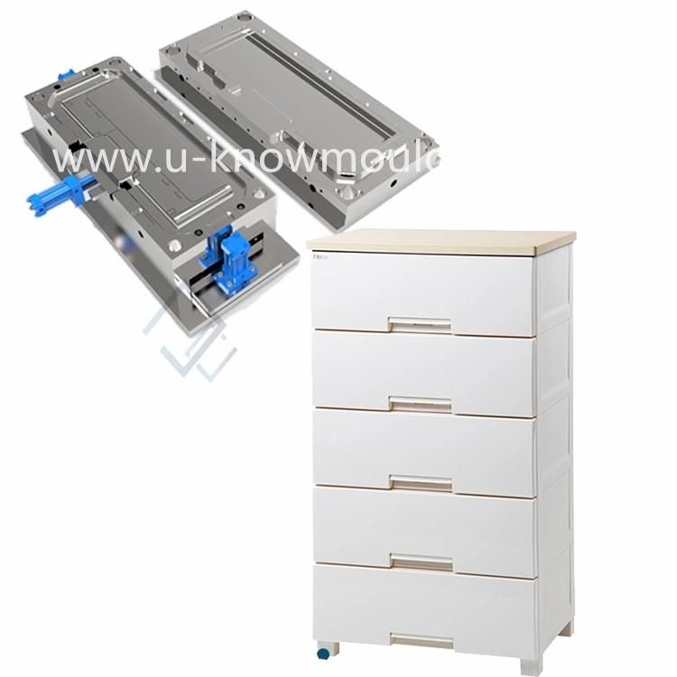 Plastic Multilayer Children Wardrobe Mold Drawer Injection Mould