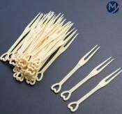 Food Grade Disposable PS Plastic Cocktail Small Fruit Fork Injection Mould