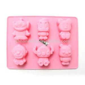 6 Carton Monkey Duck Cake Mold Nicole Silicone Cake Baking Molds Tray Cheap Silicone Molds ...