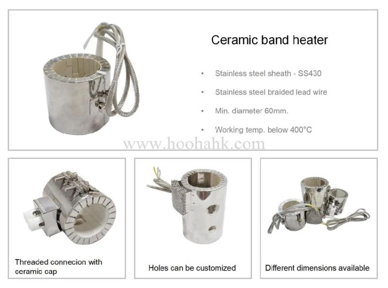 Steel Ceramic/ Mica/ Bass Band Heater Heating Ring for Wire and Cable Extrusion Machine