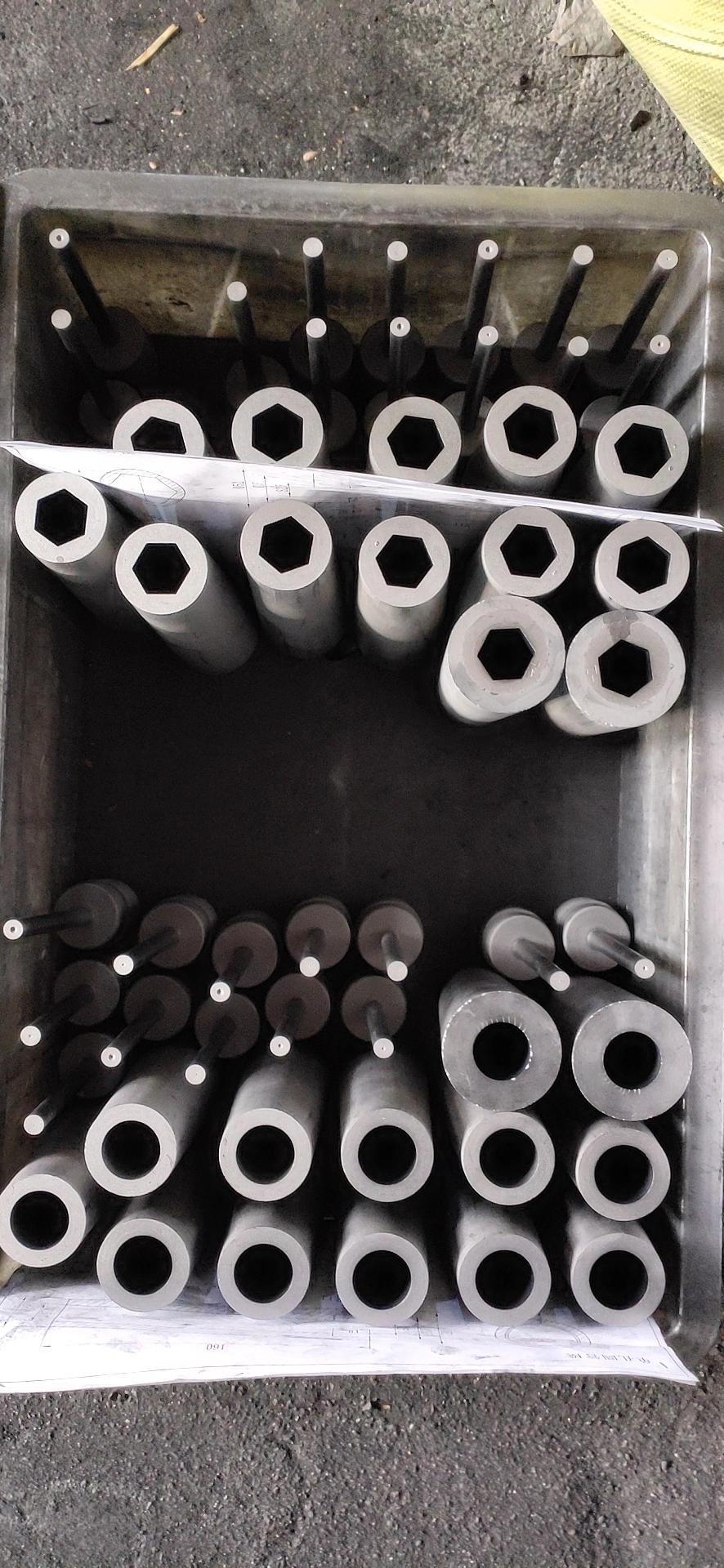 Different Holes Round Hexagonal Gear Square Graphite Mold for Horizontal Continuous Casting Brass