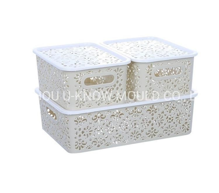 Storage Basket Square Basket Injection Mould Plastic Basket Mold