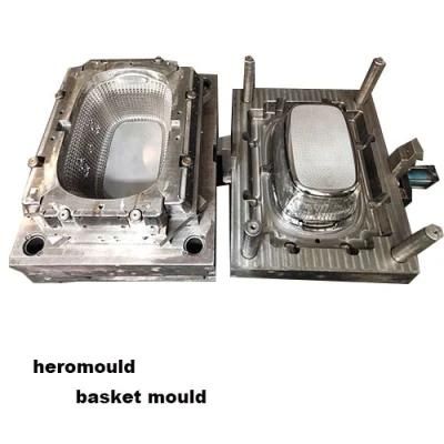 Plastic Mould Plastic Rectangle Rattan Laundry Basket Mould Laundry Basket Mould Heromould