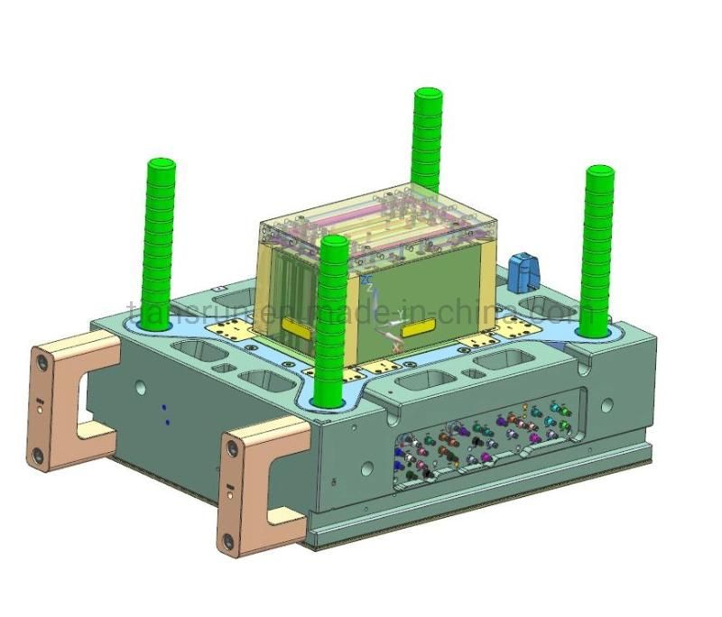 Turnover Basket Plastic Storage Box Injection Tooling