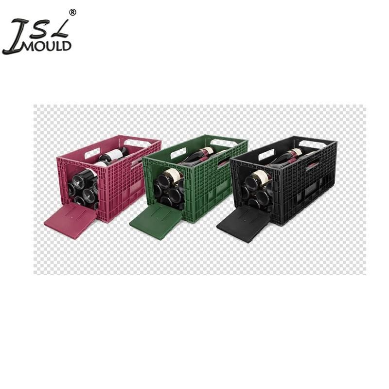 High Quality Plastic Wine Bottle Storage Crate Mould
