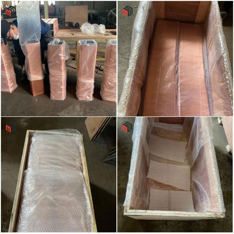 Uniform Coating Beam Blank Copper Mold Tubes for Steel Billets Making