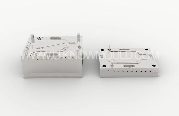 Supermarket Shopping Basket Injection Mould Hand Pull Basket with Wheels